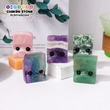 1PC Natürliche Kristall Rohstein Kleine Haustier Begleiter Spielzeug Schmücken Edelstein Kristall Schmuck Wohnkultur Nette Ornamente