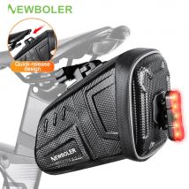 NEWBOLER 1,5 L/2,5 L Wasserdichte Fahrrad Sattel Tasche MTB Rennrad Satteltaschen Reflektierende Gestreiften Fahrrad Werkzeug Tasche MTB Zubehör