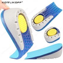 Hohe Qualität TPE Erhöhte Einlegesohle Höhe Erhöhen Halbe Schuhe Pad Männer Frauen Silikon Gel Unsichtbare Wachsende Ferse 1-3 cm Lift Sohlen