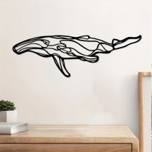 CIFbuy Creative Line Wal Eisenhandwerk, Innendekoration, ideal für Wohnzimmer, Schlafzimmer, Flur, Wanddekoration, 15,74 x 5,14 Zoll