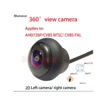 Matching car 360° panoramic image camera male head female head AHD CVBS NTSC PAL switch switching video signal system