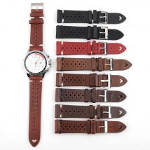 Onthelevel Leder-Uhrenarmband, 18 mm, 20 mm, 22 mm, 24 mm, langlebig, kaffeebraun, Farbe, Uhrenarmband, Schnellverschluss-Uhrenarmbänder, Ersatz