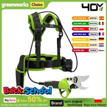 Greenworks Cesoia elettrica da potatura Motore brushless 40V Giardino domestico Forbici da 3,5 mm Troncarico professionale a batteria con batteria da 4 Ah