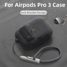 Case for AirPods Pro3 Gen (2025) with Secure Lock Full Body Shock-Proof Military Hard Cover For Apple AirPods Pro 3nd Generation