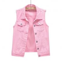 Cappotti vestiti di moda Casual Vintage elegante gilet di jeans senza maniche per le donne giacca primavera Streetwear abbigliamento donna autunno