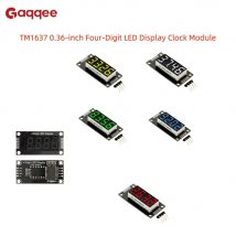 TM1637 Moduł wyświetlacza LED z czterema cyframi, 0,36 cala, czerwony, zielony, niebieski, żółty, biały, moduł cyfrowego zegara LED