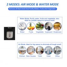 2-in-1-O3-Generator mit Luft- und Wassermodi, O3-Maschine, Ionisator, Luftreiniger, kommerziell, industriell, für Zuhause, Auto, Büro, Keller