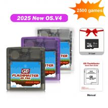 2500 in 1 OS V4 GB Pro Flashmaster Cartridge Game Card For Gameboy/Gameboy Color/GBA SP Game Consoles With 8GB TF Card