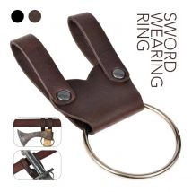 Medieval Renaissance Cosplay Sword Belt Waist Scabbard Sword Frame Larp Vintage Ring Prop Nordic New Warrior Axe Metal Rings