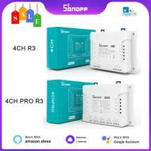 SONOFF 4CH R3/ 4CH PRO R3 4 Gang Wifi Smart Switch FAI DA TE Modulo Interruttore RF APP Interruttore A Distanza Senza Fili Smart Home funziona Alexa Google