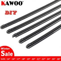 KAWOO-escobilla limpiaparabrisas con tira de goma para vehículo (recarga), 8mm, suave, 14 ", 16", 17 ", 18", 19", 20 ", 21", 22 ", 24", 26 ", 28", 1 Uds. Accesorios