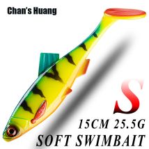Chan's Huang 1PCS Soft Shad Worm Bass Swimbait 15CM 25,5G Sinking Silikon Wurm Wobbler Pike Zander Predator Angeln Weicher Köder
