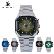 Taktische Froschuhr für Herren, 40 mm, VK64-Chronograph, Quarzwerk, Saphirglas, C3, superleuchtend, 100 m wasserdicht, Luxus-Herrenuhr