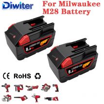 28V 12.0Ah Per Milwaukee M28 Batteria Li-Ion Batteria di Ricambio Per Milwaukee 28V M28 48-11-2830 0730-20 batteria Strumento