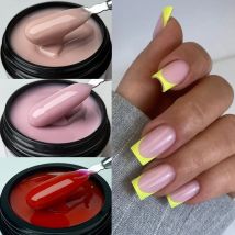 Jillnails Dusty Pink Nude Gel Nail Builder 50G Burgundy Shimmer Builder UV Gel do przedłużania paznokci