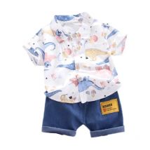 New Summer Baby Boys Clothes Suit Children Cartoon Shirt Shorts 2Pcs/Sets Infant Outfits Toddler Casual Costume Kids Tracksuits
