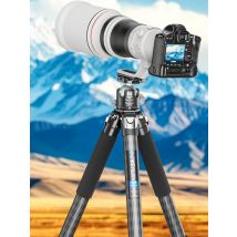 WEYLLAN GX9 Heavy Duty Carbon Fiber Tripod Professional Compact Camera Tripod Monopod for DSLR Camera Telephoto Lens Load 30kg