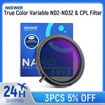 NEEWER True Color Variabler ND2-ND32- und CPL-Filter, 2-in-1, einstellbarer Neutraldichte- und Zirkularpolarisationsfilter