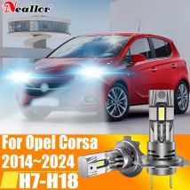 2 stücke High Power H7 Led Scheinwerfer Canbus Kein Fehler H18 Auto Birne 6000 Karat Weißes Licht Moto Diode Lampe 12 v 55 watt Für Opel Corsa 2014 ~ 2024