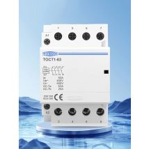 TOCT1 4P 63A 110V COIL 400V~ 50/60HZ Din rail Household ac Modular contactor  4NO or 2NO 2NC Contactors