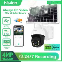 iAlarm 4MP AOV WiFi PTZ Kamera Outdoor Wireless Solar IP Cam Eingebaute Batterie Video Überwachung Kameras Lange Standby