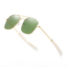 Mode Luftfahrt Sonnenbrille Männer Luxus Marke Designer Quadrat Sonnenbrille für Männliche Amerikanische Armee Militär Oculos