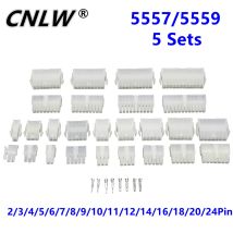 5 Sätze 5557/5559 2/3/4/5/6/7/8/9/10/11/12/14/16/18/20/24 Pin 4,2 mm Rastermaß Terminal/Gehäuse/Pin Header Draht Stecker Adapter