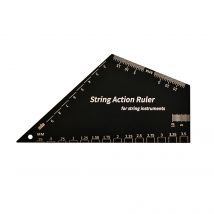 Edelstahl-Gitarrensaiten, Action-Höhenlineal, Gitarren-Nivellierung, 2-in-1-Gitarrenbauer-Werkzeug für Gitarre, Ukulele, Bass