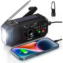 Radio solar portátil, kits de emergencia, radio de primeros auxilios con manivela, radio dinamo AM/FM, central eléctrica de obstáculo, cargador de teléfono USB