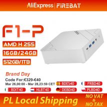 Mini PC Firebat F1 P AMD Ryzen 7 H 255 DDR5 16GB 24G 512GB 1TB SSD Windows 11 Pro, Mini Computadora de Escritorio para Juegos, Wi-Fi 6, USB4.0