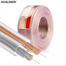 HUALIWEN Cavo audio HIFI fai-da-te Cavo per altoparlante in rame puro senza ossigeno per audio per auto Cavo audio Home Theater Cavo soft touch