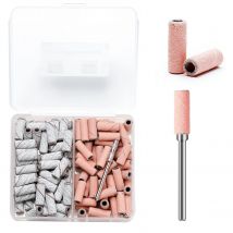 3mm 80szt Mini Zebra Taśmy szlifierskie do paznokci Maszyna elektryczna Wiertła do paznokci UV Żel akrylowy Zmywacz do paznokci Narzędzie akcesoriów