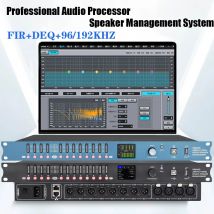 DP48X Professioneller digitaler Audioprozessor 4 Eingänge 8 Ausgänge Antriebsregal Procesador mit RIR DEQ 192 kHz Lautsprechermanagementsystem