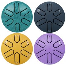 3 Zoll 6-Ton Stahl Zunge Trommel Mini Hand Pan Trommeln mit Drumsticks Percussion Musikinstrumente Trommel Zubehör