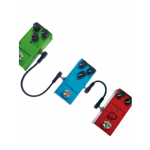 4Pcs 1/4" Right Angle Electric Guitar Pedal Audio Cable - Noise Free Space Saving Durable Pedal Board Cables for Guitar Pedals