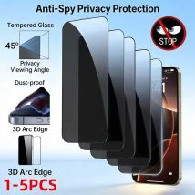 1-5pcs Anti Spy Protezione Dello Schermo Per iPhone17 16 15 14 13 12 11 Pro Max17Air XR Plus mini XR Vetro Temperato Privacy Peep