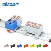 Connettori per cavi Morsettiera plug-in Giuntabili Uno in uscita multipla Scatola di giunzione per binario di guida elettrica PTFIX