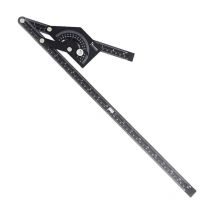 Strumento di misurazione dell'angolo goniometro ad angolo antiruggine in lega di alluminio con lavorazione del legno multiuso ad alta precisione 0-180 gradi