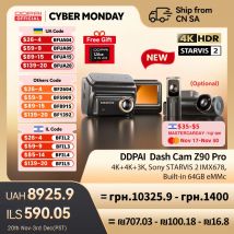 Nuovo DDPAI Z90Pro 4K + 2K Dual HDR Sony STARVIS 2 IMX678 Dash Cam ADAS Modalità Parcheggio WiFi 5G Controllo Vocale Interno 64G eMMC Auto DVR