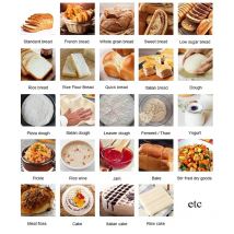 Macchina per il pane domestica Macchina per la fermentazione della pasta intelligente completamente automatica Macchina per il pane multifunzione per la colazione