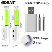 GOBAIT lampa wędkarska CR425 3.6V bateria litowa zestaw do ładowania USB Pesca Luminous Tackle nocny jasny kij pręt lampa fluorescencyjna LED