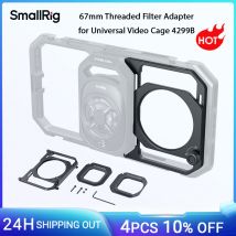 Adattatore filtro filettato SmallRig da 67 mm con cappuccio per gabbia video universale 4299B per iPhone per Samsung per smartphone Android 5277