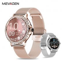 MEVADEN Rosegold inteligentny zegarek dla pani połączenie Bluetooth 100 + tryb sportowy Fitness