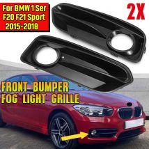 Paraurti anteriore Fendinebbia Griglie da corsa per BMW Serie 1 F20 F21 LCI Sport 2015-2018 Nero lucido 1 paio Copertura griglia fendinebbia