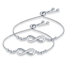 Original-Armband, 925er Silber, Farbe, Glückssymbol, Zirkon-Armband, Luxus-Schmuck für Frau, romantischer Schmuck, Valentinstagsgeschenke