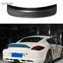 Car Rear Trunk Wing Spoiler For Porsche 987 Cayman Coupe 2006 - 2012 Rear Trunk Boot Lip Wing Spoiler Real Carbon Fiber