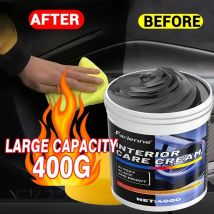 NUOVA cera rinnovatrice in plastica per auto per carichi pesanti: riparazione antigraffio ad azione rapida, ripristina e protegge i paraurti dell'auto, interni, cruscotto, D