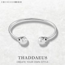 Bracelet Bangle Skull Europe Style Fashion Karma Rebel Jewelry Gift For Women Men Brand New Fine Sterling 925 Silver