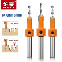 HUHAO 8mm Schaft HSS Holzbearbeitung Senker Router Bit Schraube Extractor Remon Abriss für Holz Fräser Holzbearbeitung Werkzeug