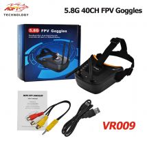 FPV Goggles VR009 3.0 Inch 480*320 LCD Screen 5.8G 40CH Auto-Searching Double Antennas Built-in Battery for RC Quadcopter Drones